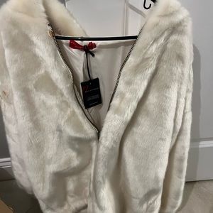 NEW WITH TAGS NEVER WORN N PHILANTHROPY FUR JACKET!!